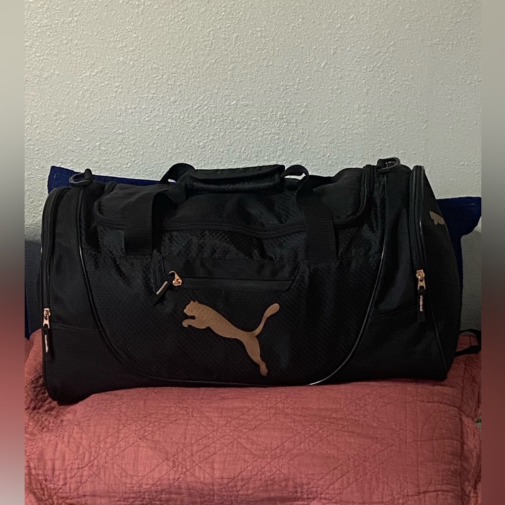 PUMA Rose Gold Travel Duffle Bag